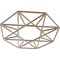 Ekena Millwork Guardian Wood Fretwork Pierced Ceiling Medallion, Hickory, 22"OD x 8 1/2"ID x 3/8"T CMWP22X22X0375GDHI - alternate 5